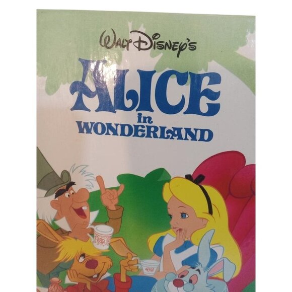 Walt Disneys Book Alice In Wonderland 1991 Hardcover 96 Pages With Tag - Picture 3 of 6